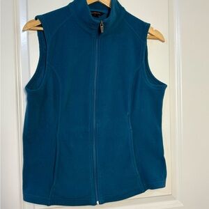 Lands' End Blue Fleece Vest
